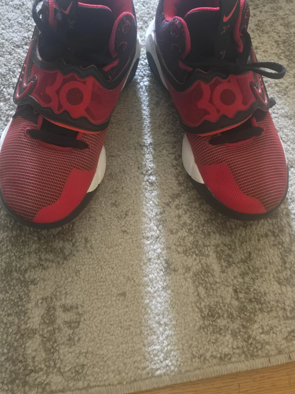 Nike Kevin Durant Kids' Red Athletic Sneakers